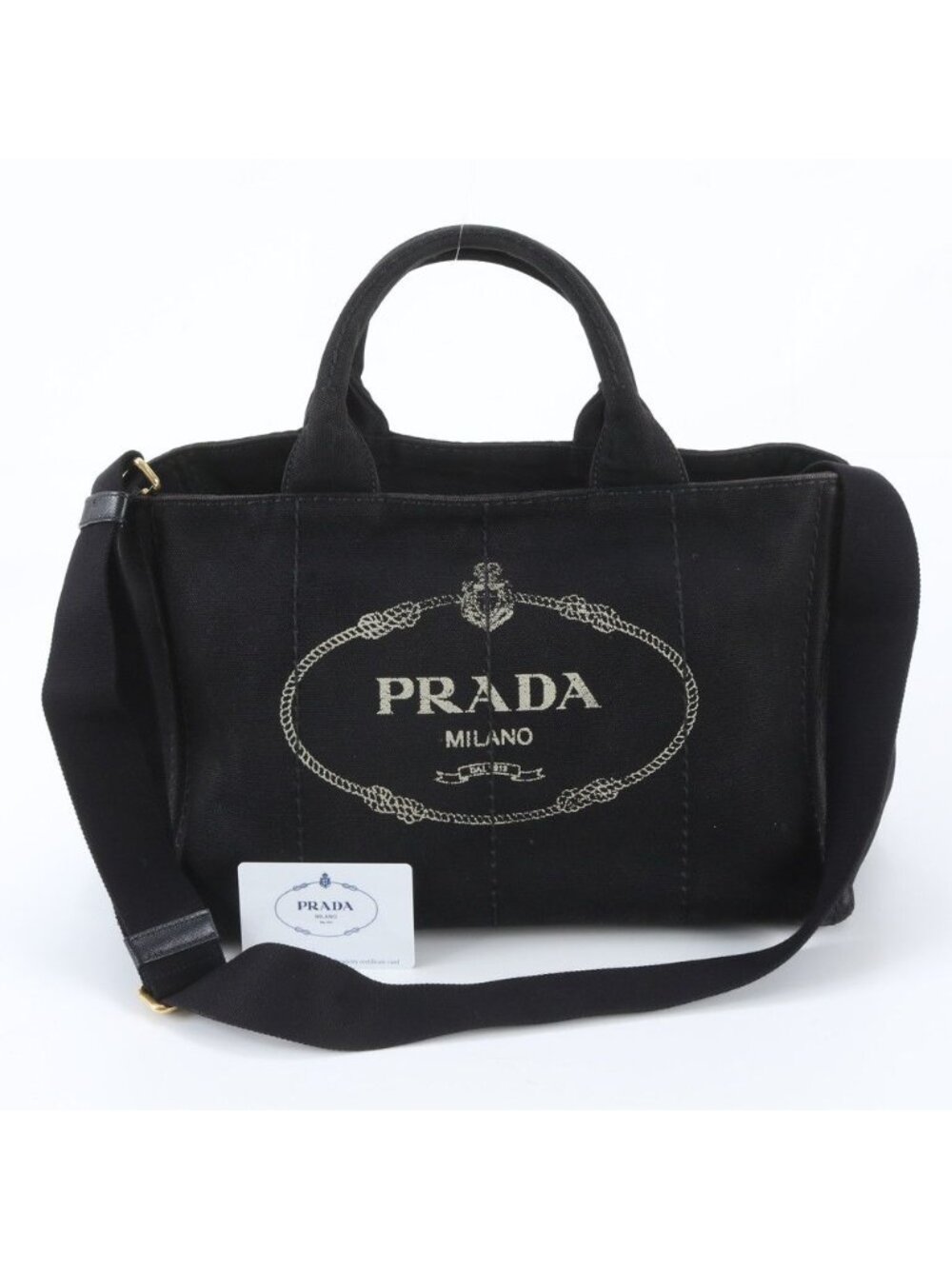 Prada Canapa Shoulder Bag Crossbody Hand